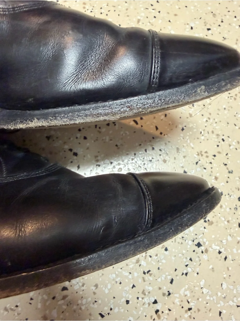 Allen Edmonds Park Avenue size 14D Leather Black Cap-Toe Oxford Dress Shoes